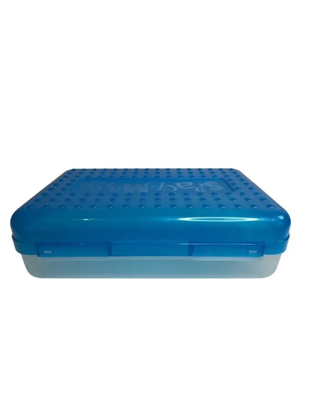 Sterilite Spacemaker Small Blue Plastic Storage Box School Supplies Organizer